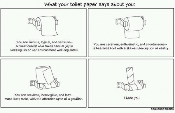What your toilet paper says about you